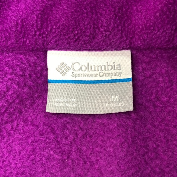 Columbia girls fleece jacket size 10/12 medium - Picture 4 of 12